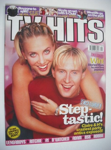<!--2000-01-->TV Hits magazine - January 2000 - Steps cover