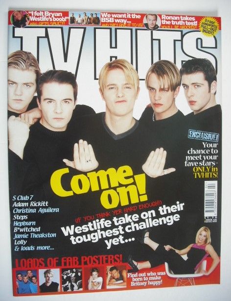 <!--2000-02-->TV Hits magazine - February 2000 - Westlife cover