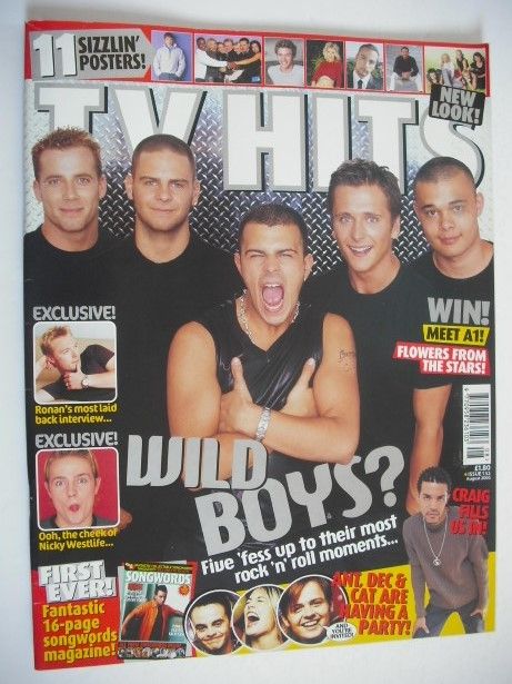 <!--2000-08-->TV Hits magazine - August 2000 - Five cover