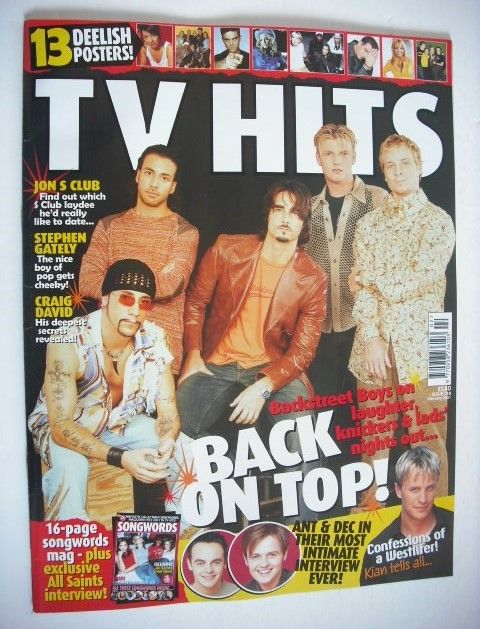 TV Hits magazine - February 2001 - Backstreet Boys cover