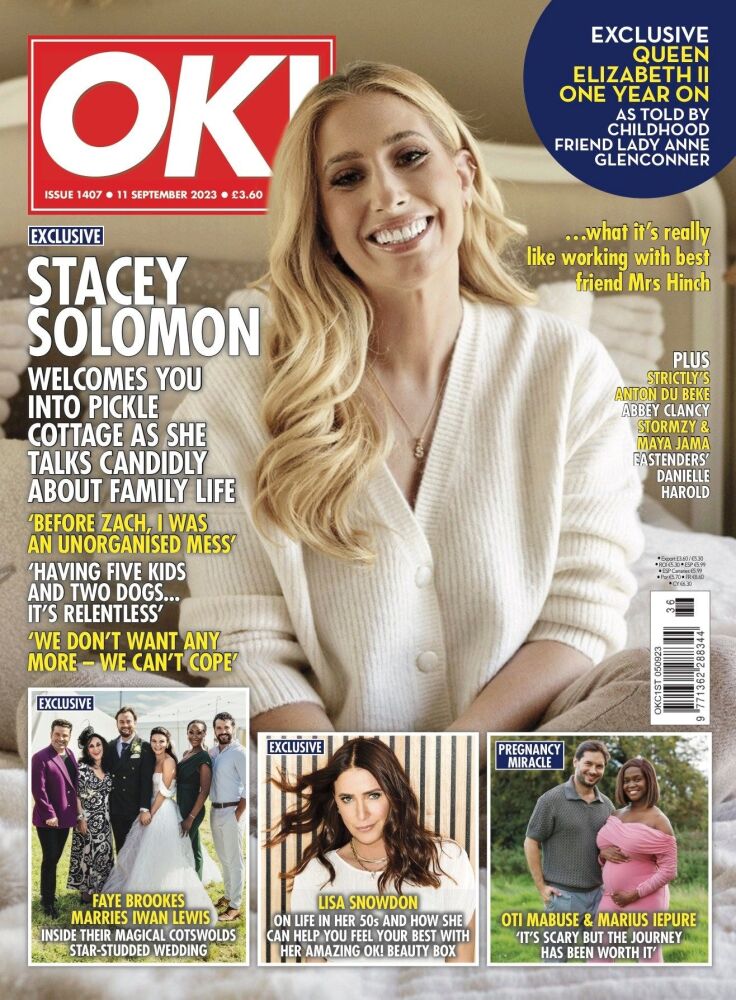 OK! magazine - Stacey Solomon cover (11 September 2023 - Issue 1407)