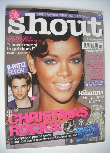 Shout magazine - Rihanna cover (3-16 December 2009)