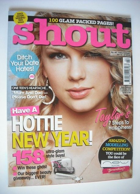 Shout magazine - Taylor Swift cover (14-27 January 2010)