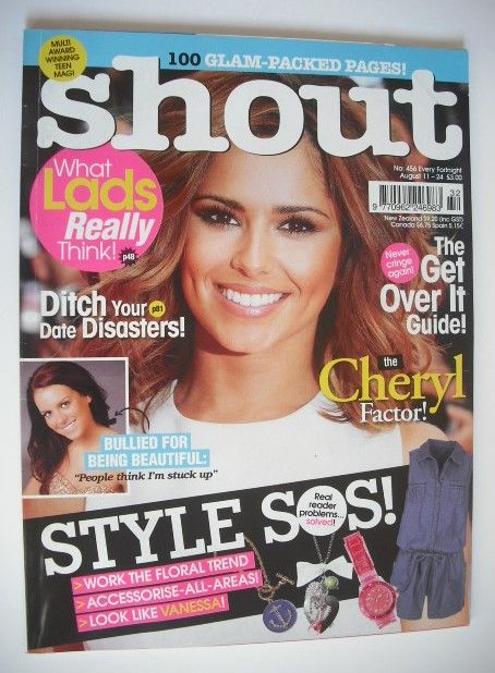 Shout magazine - Cheryl Cole cover (11-24 August 2010)