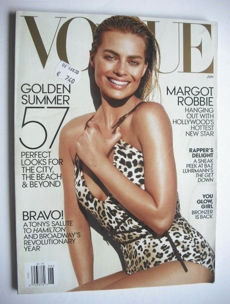 US Vogue magazine - June 2016 - Margot Robbie cover
