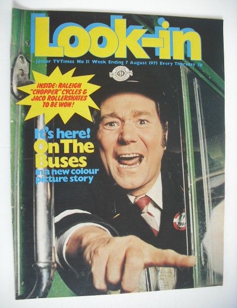Look In magazine - On The Buses cover (7 August 1971)