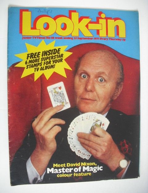 Look In magazine - David Nixon cover (25 September 1971)