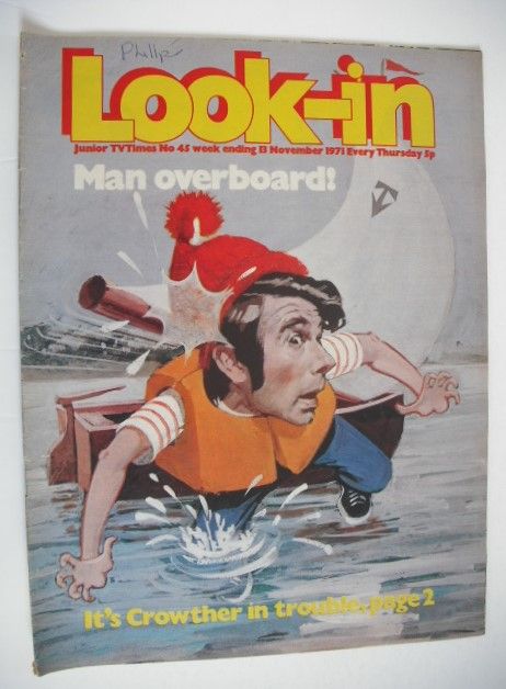 Look In magazine - Leslie Crowther cover (13 November 1971)