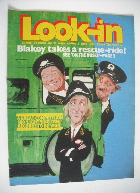 <!--1972-06-03-->Look In magazine - On The Buses cover (3 June 1972)