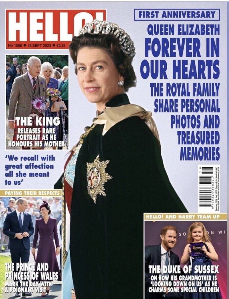 Hello! magazine - Queen Elizabeth II cover (18 September 2023 - Issue 1806)