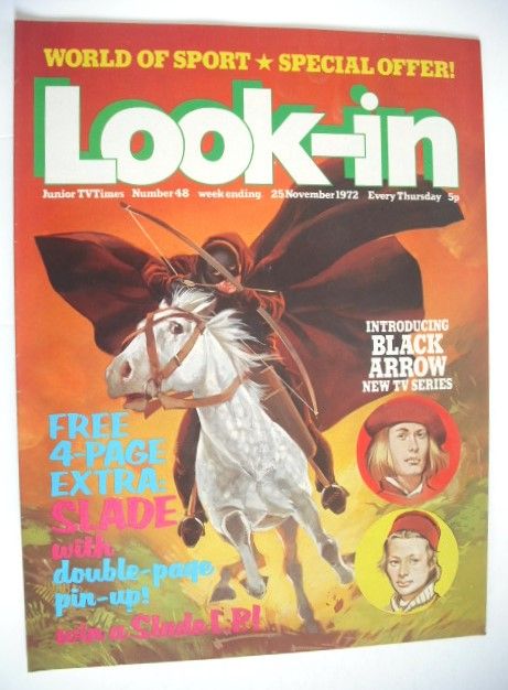 <!--1972-11-25-->Look In magazine - Black Arrow cover (25 November 1972)
