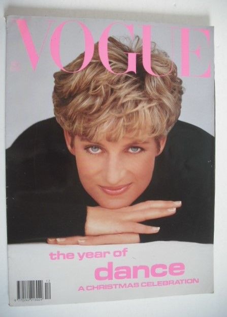 British Vogue magazine - December 1991 - Princess Diana cover