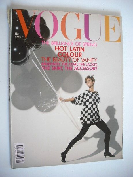 British Vogue magazine - February 1990