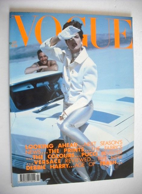 British Vogue magazine - July 1990 - Stephanie Seymour cover
