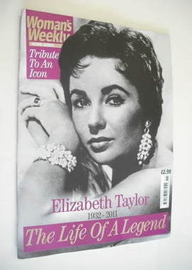 Woman's Weekly magazine - Elizabeth Taylor Tribute To An Icon cover (April 2011)