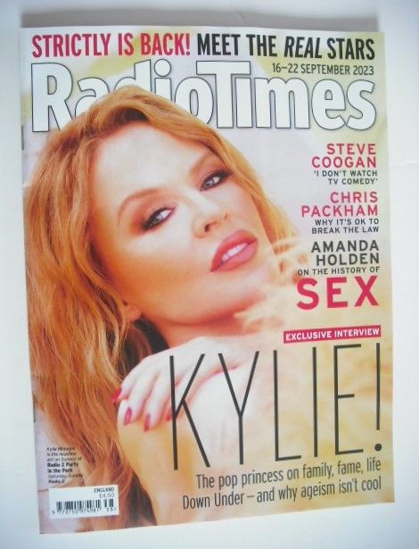 Radio Times magazine - Kylie Minogue cover (16-22 September 2023)