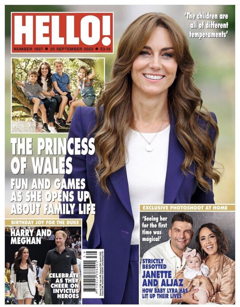 Hello! magazine - Kate Middleton cover (25 September 2023 - Issue 1807)