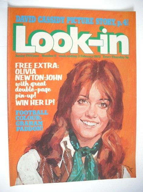 Look In magazine - Olivia Newton-John cover (3 February 1973)