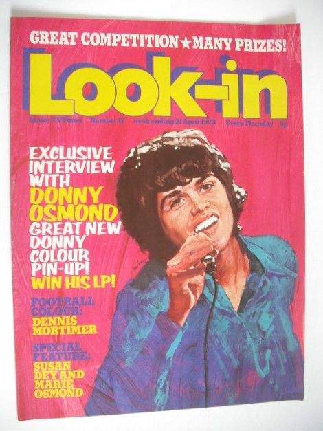 Look In magazine - Donny Osmond cover (21 April 1973)