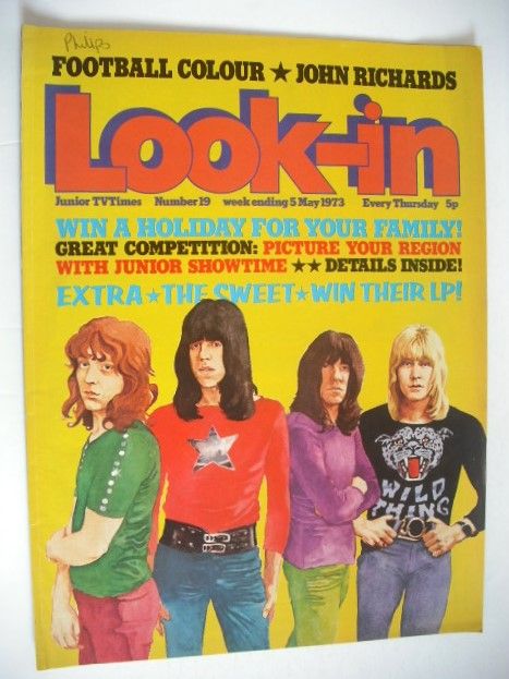 Look In magazine - The Sweet cover (5 May 1973)