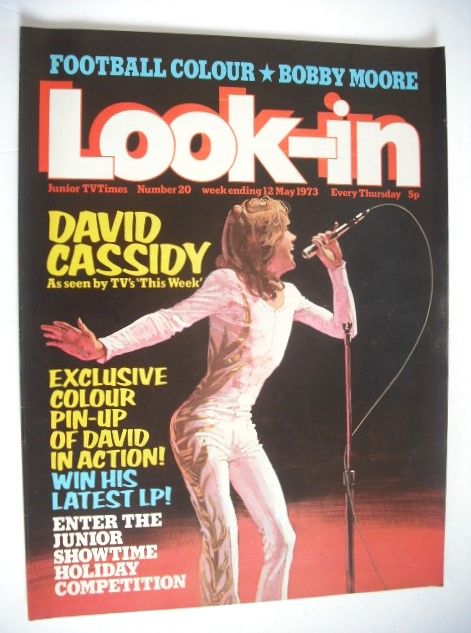 Look In magazine - David Cassidy cover (12 May 1973)