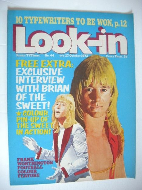 Look In magazine - Brian Connolly cover (27 October 1973)