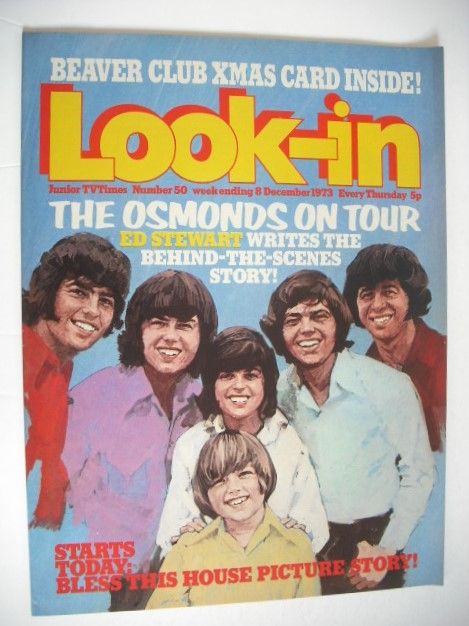 <!--1973-12-08-->Look In magazine - The Osmonds cover (8 December 1973)