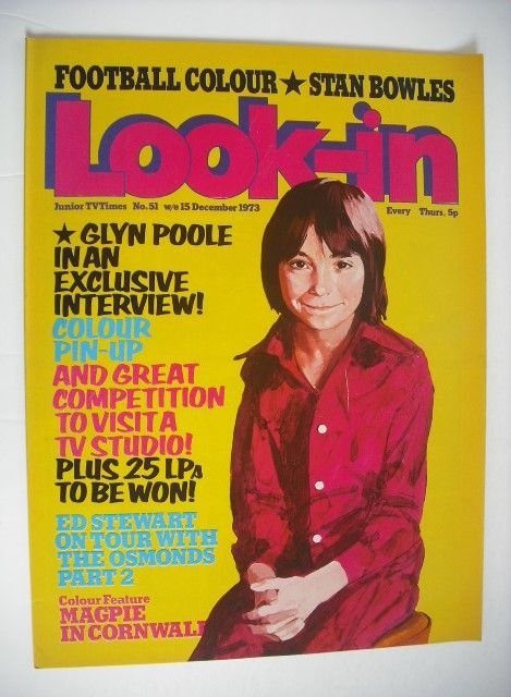 Look In magazine - Glyn Poole cover (15 December 1973)
