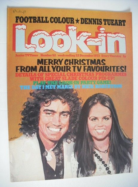Look In magazine - Mick Robertson and Marie Osmond cover (22 December 1973)