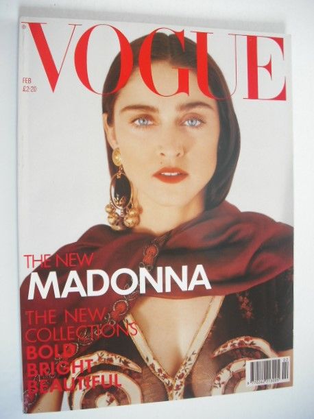 British Vogue magazine - February 1989 - Madonna cover