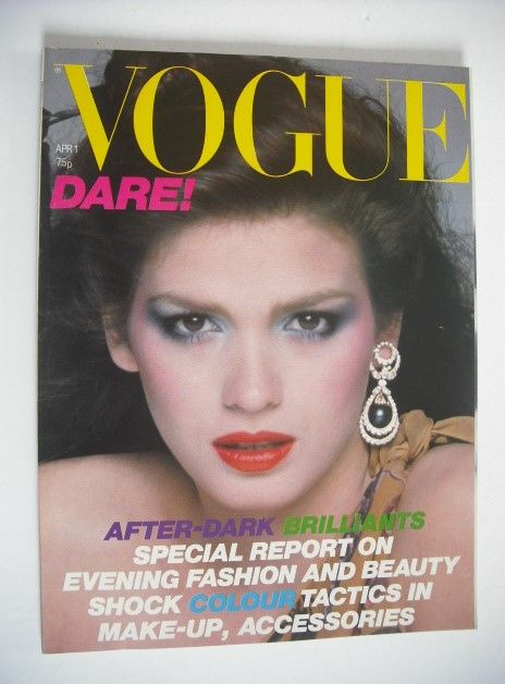 British Vogue magazine - 1 April 1979 - Gia Carangi cover