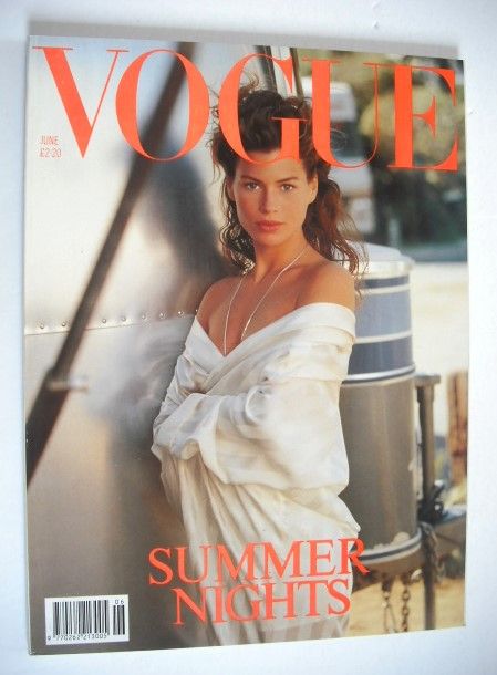 <!--1989-06-->British Vogue magazine - June 1989 - Carre Otis cover