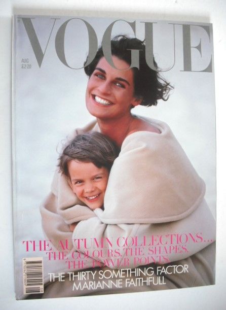 British Vogue magazine - August 1989