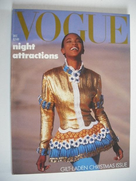<!--1987-12-->British Vogue magazine - December 1987 - Naomi Campbell cover