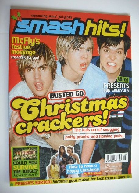 Smash Hits magazine - Busted cover (26 November - 16 December 2004)
