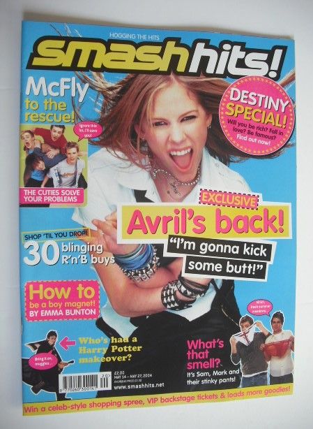Smash Hits magazine - Avril Lavigne cover (14-27 May 2004)