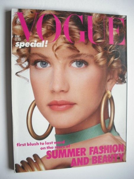 British Vogue magazine - June 1986
