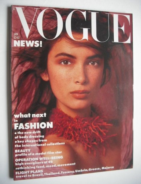 British Vogue magazine - January 1986