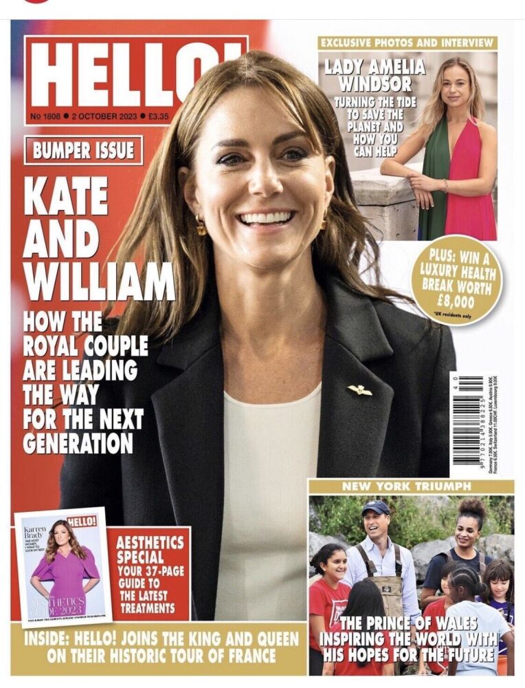 <!--2023-10-02-->Hello! magazine - Kate Middleton cover (2 October 2023 - I