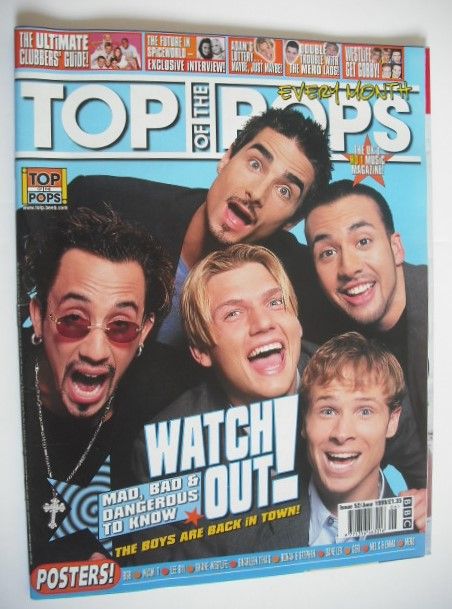 Top Of The Pops magazine - Backstreet Boys cover (June 1999)