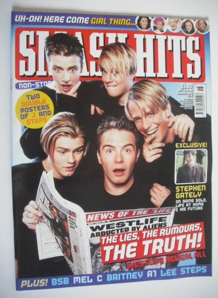 Smash Hits magazine - Westlife cover (3 May 2000)