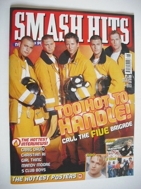 <!--2000-07-12-->Smash Hits magazine - Five cover (12 July 2000)