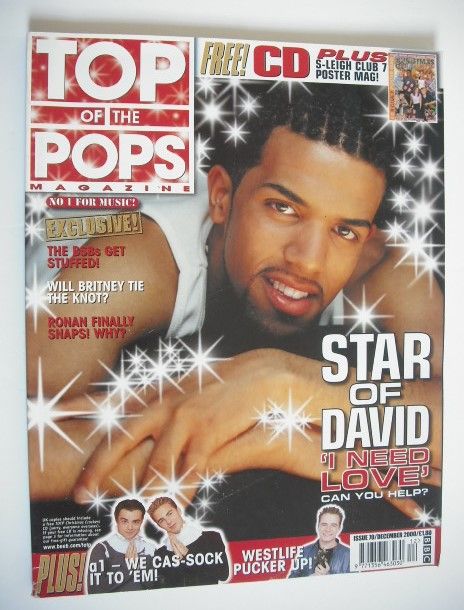 <!--2000-12-->Top Of The Pops magazine - Craig David cover (December 2000)