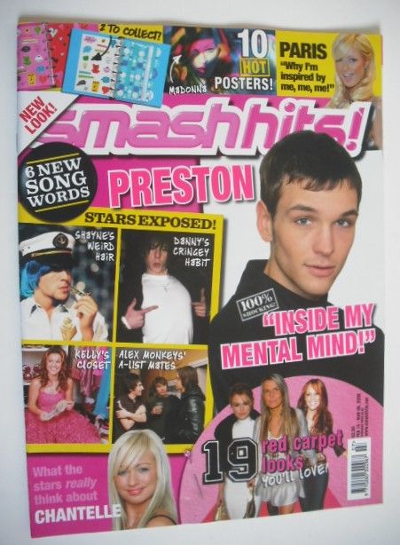 Smash Hits magazine - Preston cover (14 February - 6 March 2006)