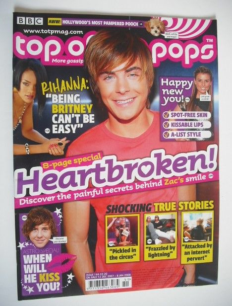 <!--2007-12-12-->Top Of The Pops magazine - Zac Efron cover (12 December 20