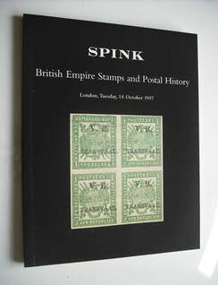 Spink auction catalogue - British Empire Stamps and Postal History (October 1997)