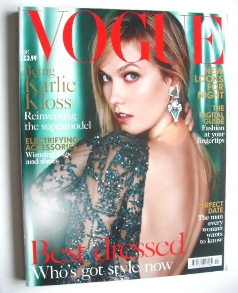 British Vogue magazine - December 2015 - Karlie Kloss cover