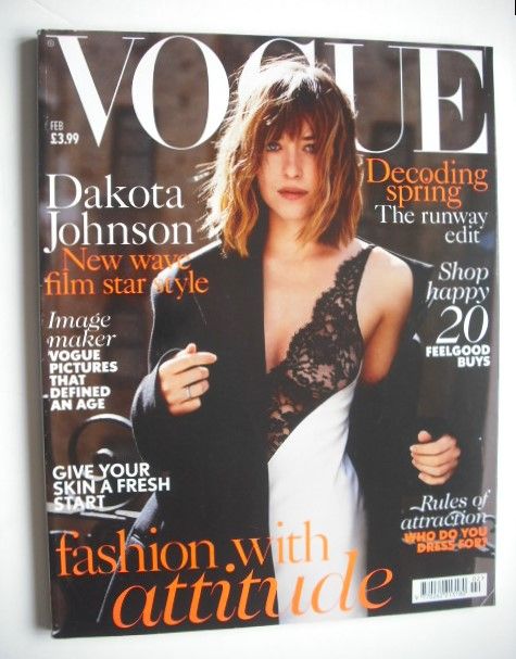 British Vogue magazine - February 2016 - Dakota Johnson cover