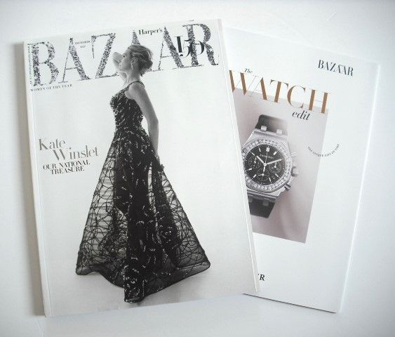Harper's Bazaar magazine - December 2017 - Kate Winslet cover (Subscriber's Issue)