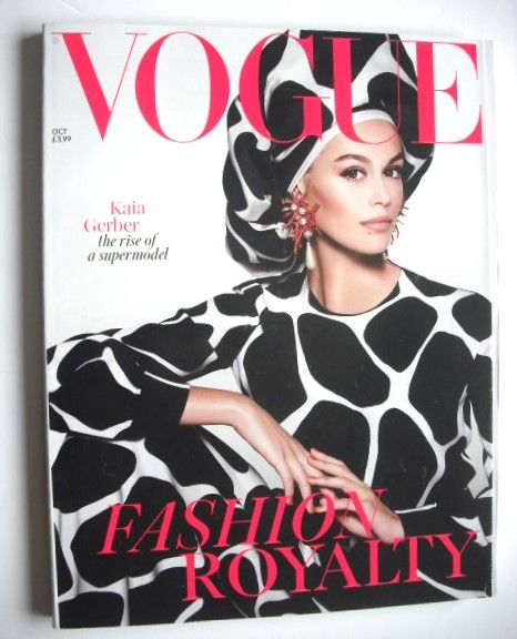 British Vogue magazine - October 2019 - Kaia Gerber cover